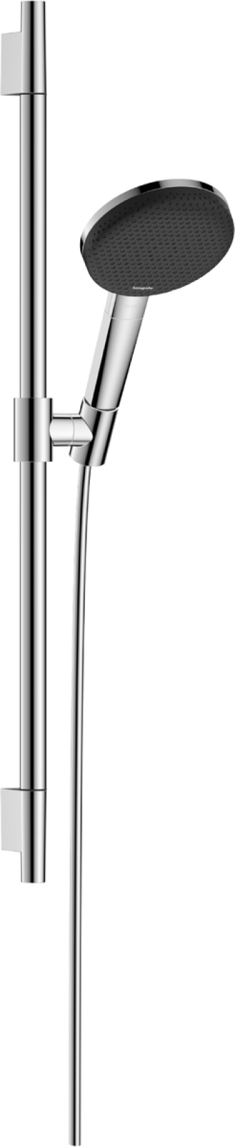 Душевой набор hansgrohe Raindance Alive Select S, Ecosmart 24602000 со стойкой Unica S Puro 65, хром - изображение
