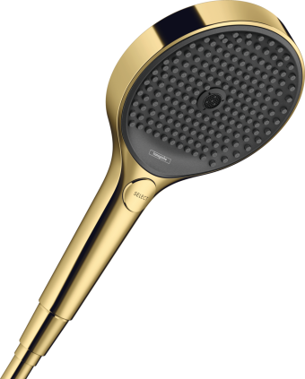 Ручний душ hansgrohe Rainfinity 130 3jet EcoSmart+ 26862990, золото - зображення