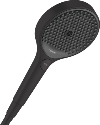 Ручной душ hansgrohe Rainfinity 130 3jet EcoSmart+ 26862670, черный матовый - изображение