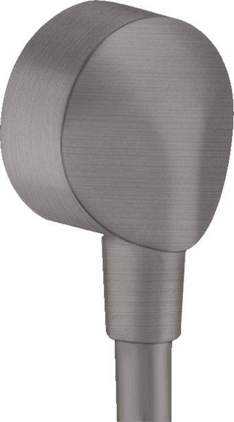 Шланговое подсоединение hansgrohe Fixfit E без клапана обратного тока воды, черный матовый хром 27454340 - изображение