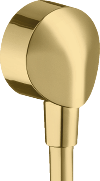 Шланговое подсоединение hansgrohe Fixfit E без клапана обратного тока воды, золото 27454990 - изображение