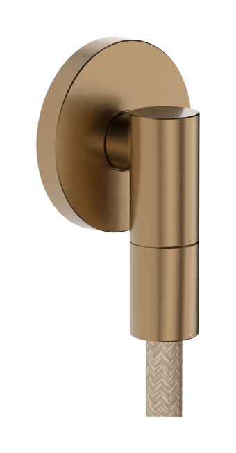 Шлангове з'єднання hansgrohe FixFit Fine S зі зворотнім клапаном, 28882140 бронза - зображення