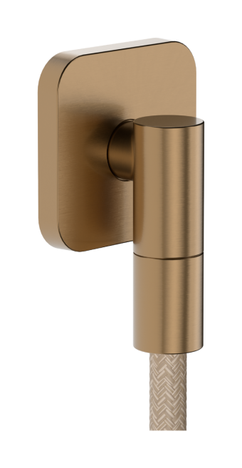 Шланговое подсоединение hansgrohe FixFit Fine Q с обратным клапаном, 28884140 бронза - изображение