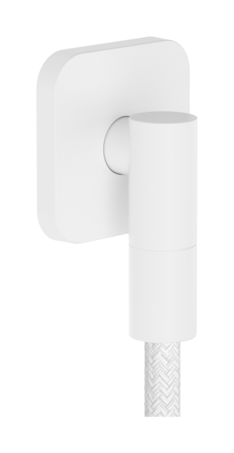 Шлангове з'єднання hansgrohe FixFit Fine Q зі зворотнім клапаном, 28884700 білий матовий - зображення