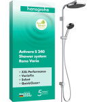 Душова система hansgrohe Activera S 240 1jet EcoSmart Reno Varia 28074000, хром