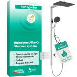 Душова система hansgrohe Raindance Alive Q 210/340 1jet EcoSmart з ShowerSelect Comfort, 24581000 хром