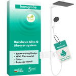 Душова система hansgrohe Raindance Alive Q 210/340 1jet EcoSmart з ShowerSelect Comfort, 24581700 білий матовий