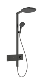 Душевая система hansgrohe Raindance Alive S 300 2jet EcoSmart с ShowerSelect Comfort, 24596340 черный матовый хром