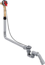 Скрытая часть излива hansgrohe Exafill для ванны, с набором для слива и перелива 58126180