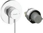 Змішувач hansgrohe Zesis S для душу прихованого монтажу, хром 74618000 з внутрішньою частиною