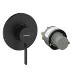 Змішувач hansgrohe Zesis S для душу прихованого монтажу, чорний матовий 74618670 з внутрішньою частиною