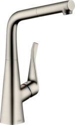 Змішувач hansgrohe Metris M71 для кухонної мийки, під сталь 73812800