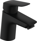 Смеситель hansgrohe Logis для раковины со сливным клапаном Push-Open, черный матовый 71077670