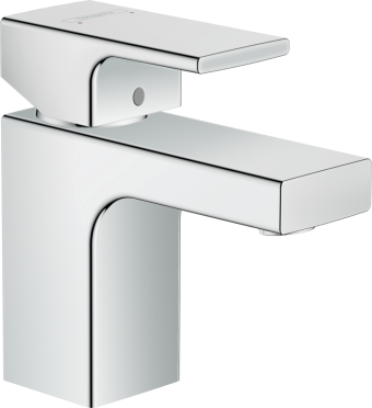 Смеситель hansgrohe Vernis Shape для раковины со сливным гарнитуром, хром 71566000 - изображение