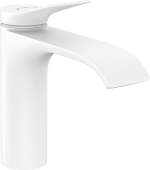 Смеситель hansgrohe Vivenis для раковины с сливным гарнитуром, белый матовый 75020700
