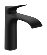 Змішувач hansgrohe Vivenis CoolStart для раковини з зливним гарнітуром, чорний матовий 75023670