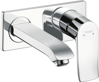 Змішувач hansgrohe Metris LowFlow для прихованого монтажу настінного 31251000 - зображення