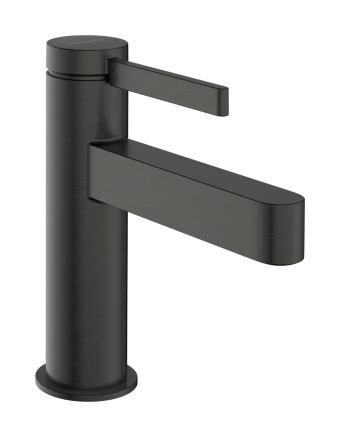 Змішувач hansgrohe Finoris CoolStart для раковини із зливним гарнітуром, чорний матовий хром 76012340 - зображення