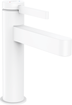 Змішувач hansgrohe Finoris для раковини із зливним гарнітуром, білий матовий 76020700