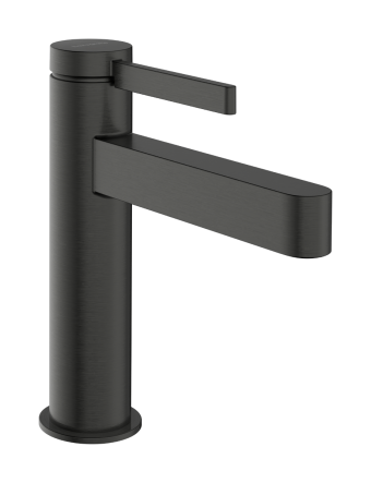 Змішувач hansgrohe Finoris CoolStart для раковини зі зливним набір Push-Open, 76024340 чорний матовий хром - зображення