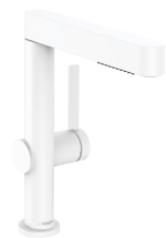 Змішувач hansgrohe Finoris для раковини із зливним гарнітуром, білий матовий 76063700