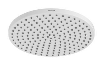 Верхний душ hansgrohe Raindance S 240 1jet PowderRain EcoSmart 27624700, белый матовый - изображение